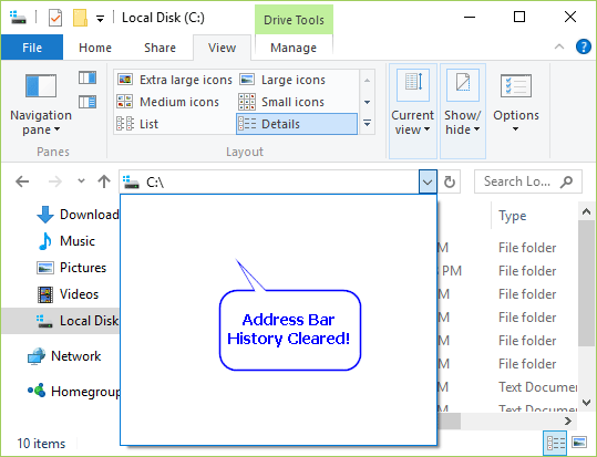 address-bar-history-cleared