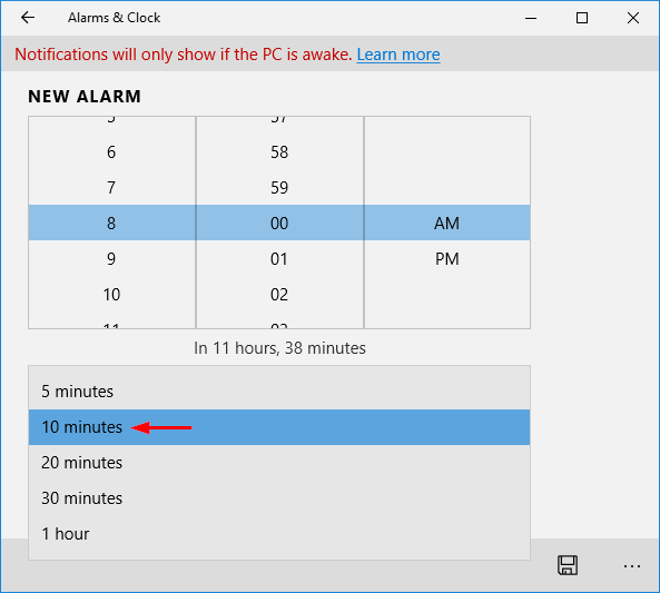 alarm-snooze-time