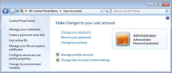 Change Windows Password