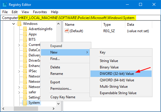 create-dword-value