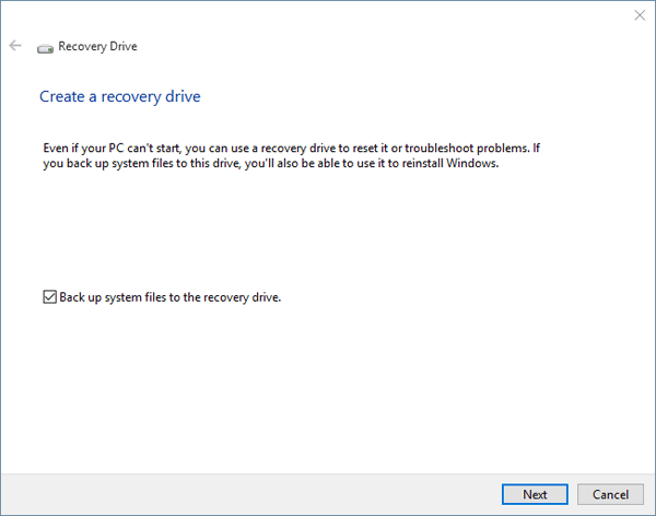 create-recovery-drive