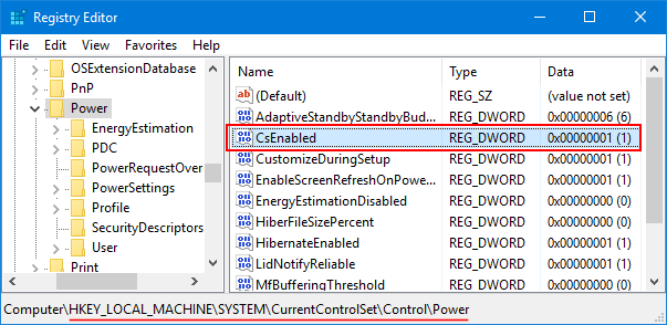 enable-connected-standby-InstantGo