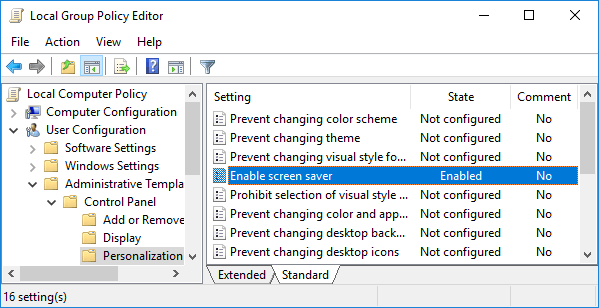 enable-screen-saver