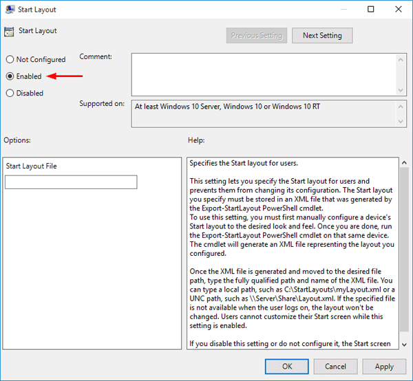 enable-start-layout