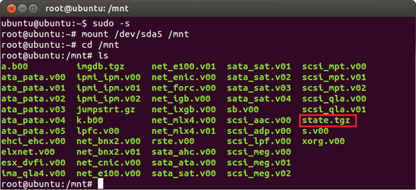 Mount sda5 partition