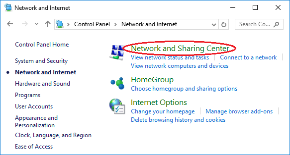 network-sharing-center