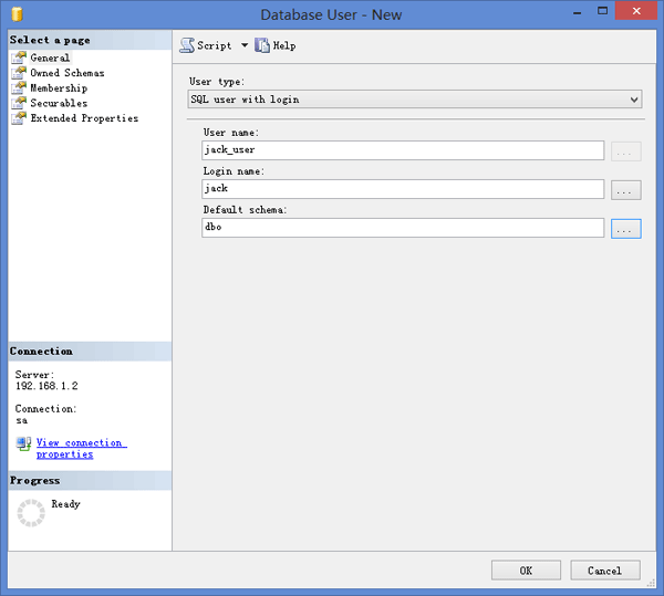 new-sql-database-user