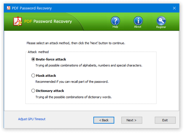 PDF Password Recovery