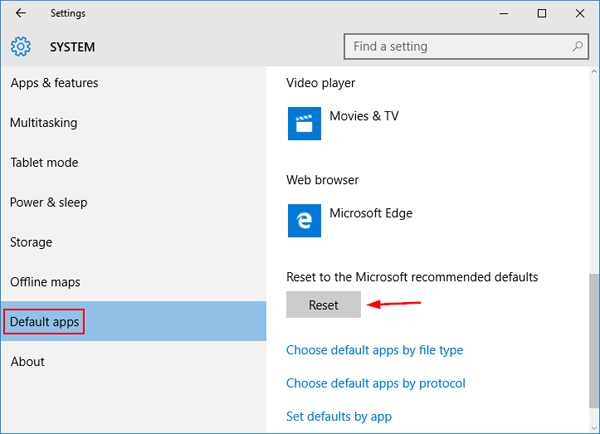 reset-default-apps
