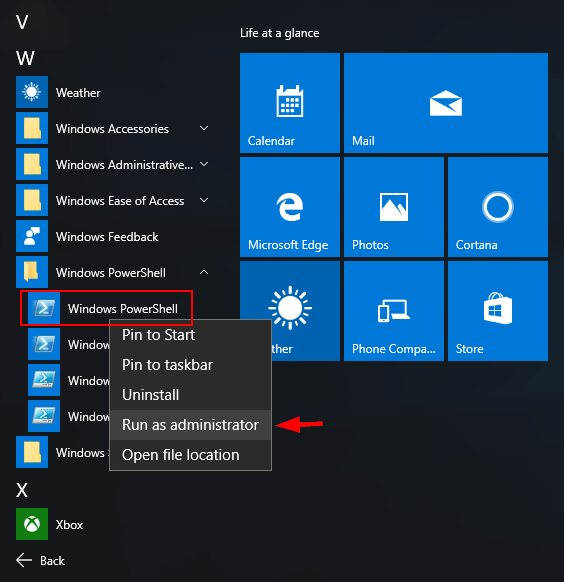 run-powershell-from-start-menu