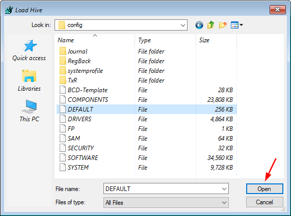 select-registry-hive