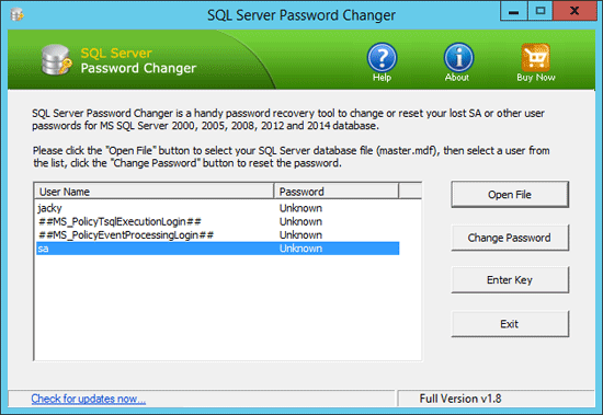 sql-server-2012-password