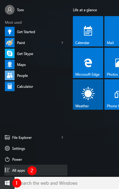 start-menu