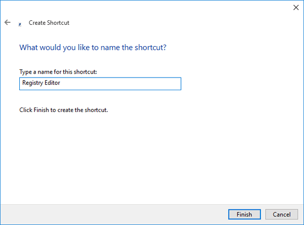 type-name-for-shortcut