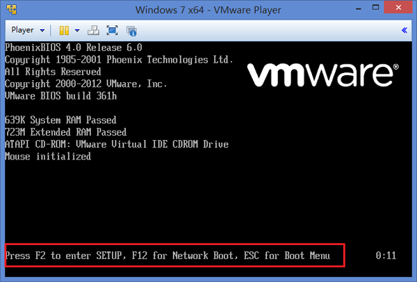 vmware-boot-up