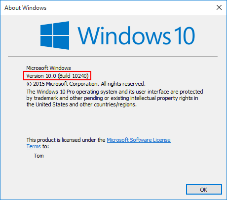 windows-build-number